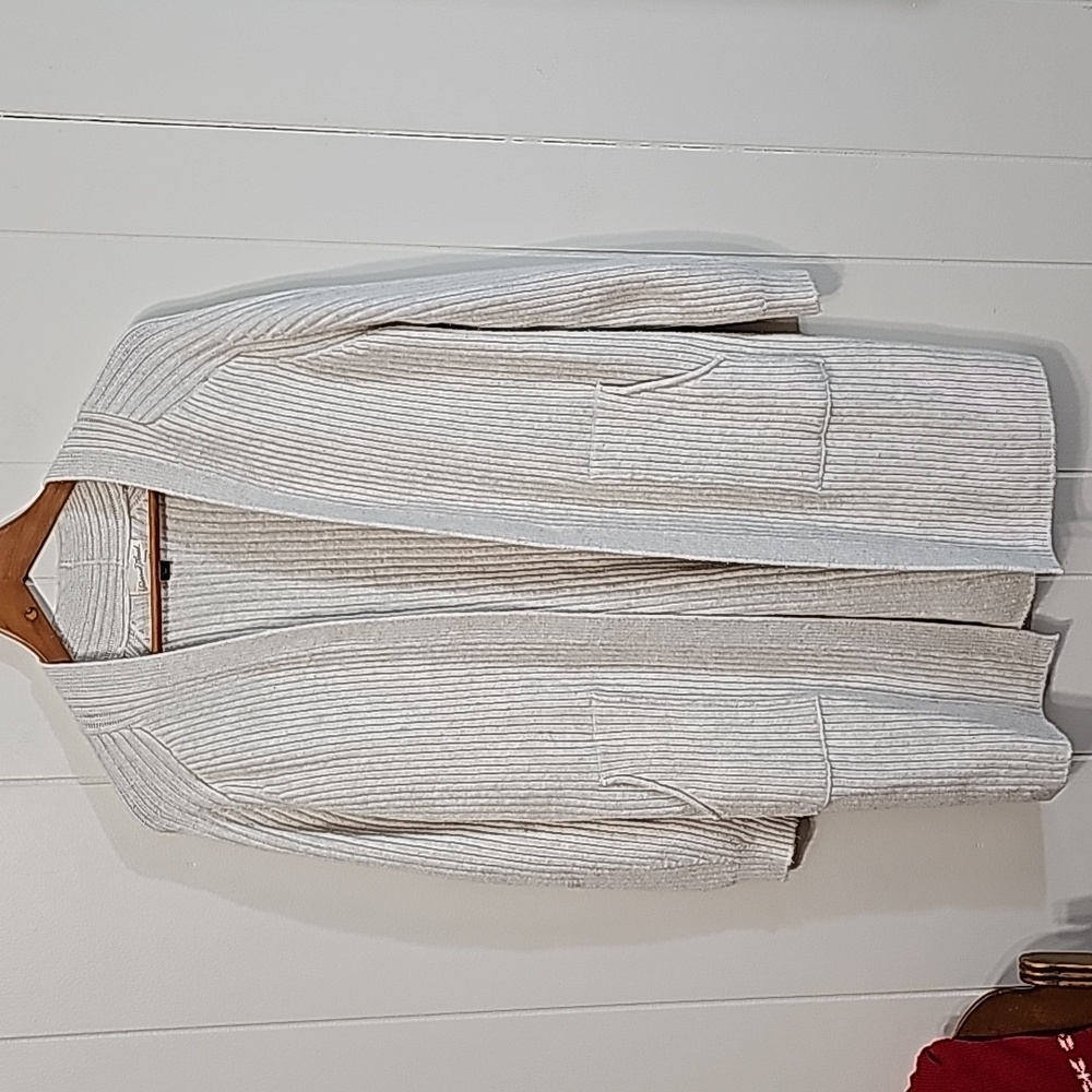 Universal Thread Openface Cardigan Womens Sz M Oatmeal Oversized Grandpa Lounge